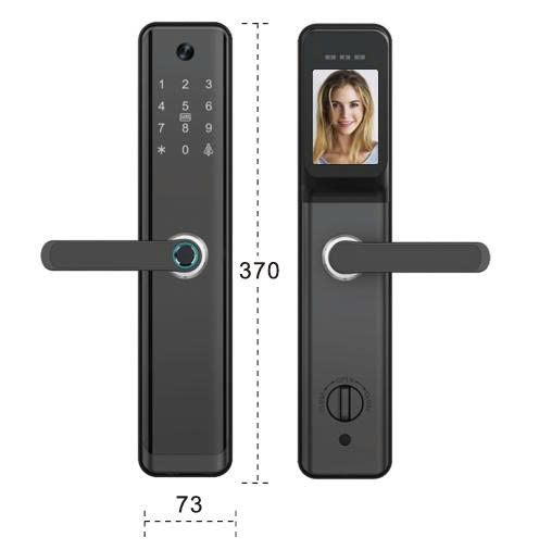 Khóa thông minh cửa gỗ H12P có faceID