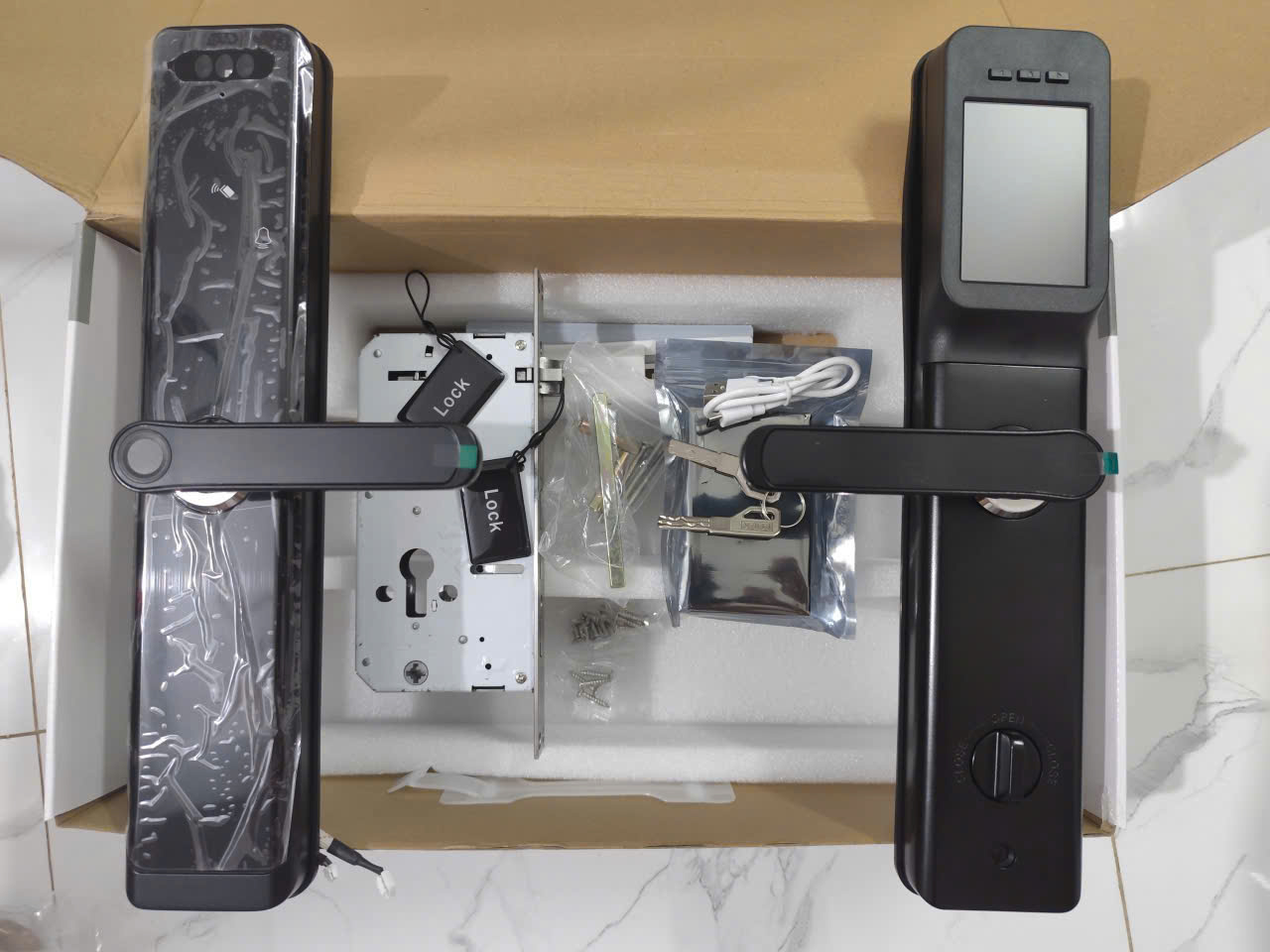 Khóa thông minh cửa gỗ H12P có faceID - Image 2