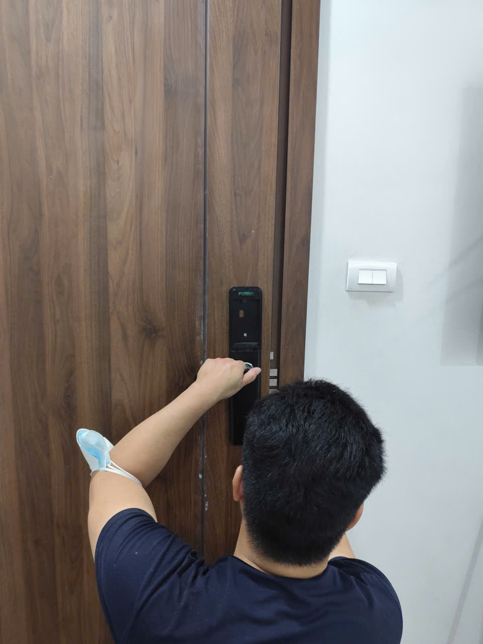 Khóa thông minh cửa gỗ H12P có faceID - Image 3